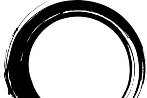 圆形黑色墨迹元素