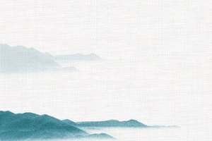 天猫中国风渐变山水背景海报banner