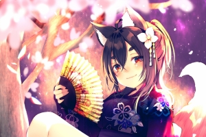 黒狐手机壁纸