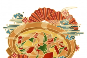 国潮美食黄焖鸡