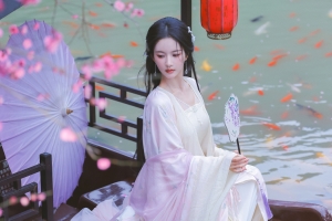 唯美古风美女刘些宁3000x2000高清壁纸