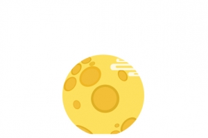 卡通月亮