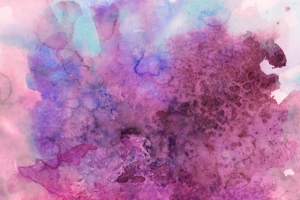 紫色水彩大屏壁纸