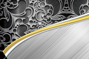 金属质感花纹名片背景banner