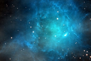 蓝色星光星空壁纸