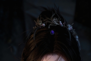 紫灵仙子 轻纱遮面 意境唯美4k手机壁纸竖屏