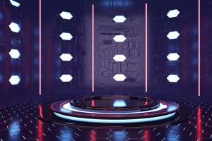 C4D，科幻，绚丽，背景