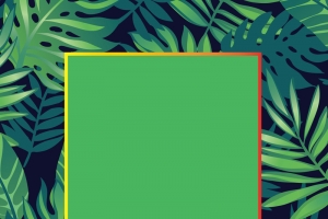 绿色简约矢量文艺海报背景