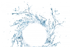 水柱蓝色元素护肤梦幻水圈