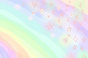 彩色手绘星星海报背景