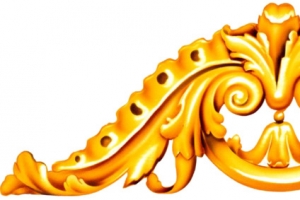金色欧式浮雕花纹