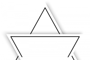 黑色线条三角形装饰图案
