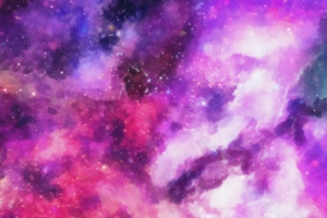 梦幻蓝紫色水彩banner