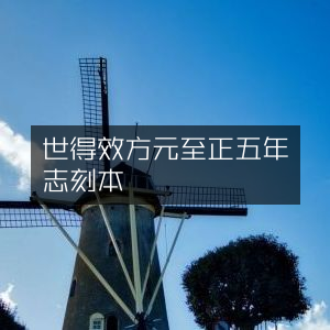 元至正五年陳志刻本《世醫得效方》古典文集