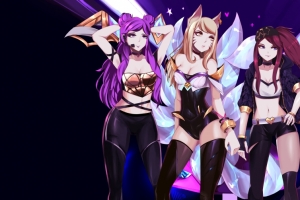 KDA 英雄联盟人物阿狸3440x1440壁纸