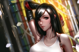 最终幻想VII蒂法4k手机壁纸