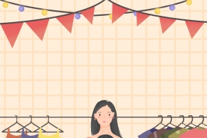 手绘情侣背景图