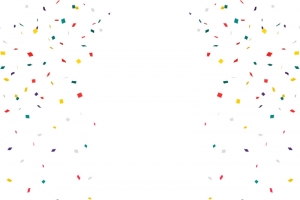 生日节日派对彩条效果