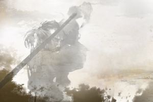 武侠水墨长剑剑客中国风海报banner