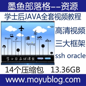 北大青鸟学士后，全套JAVA视频教程，精通SSH、Oracle与三大框架，助力软件工程师成长
