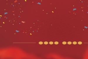 生日祝福庆典红色喜庆电商大促海报背景
