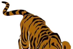 潮牌老虎下山虎