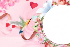 520我爱你妇女节爱心梦幻粉banner