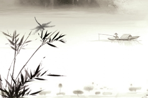 水墨竹子背景
