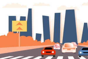 城市街道景观路口交通公路