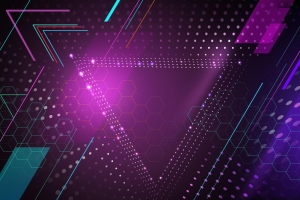酷炫灯光科技感平面广告