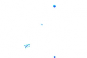 蓝色清新碎片礼花漂浮素材