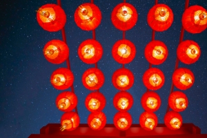2019新年春节年味大红灯笼高高挂4k壁纸3840x2160