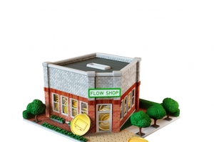 商业C4D金币店铺