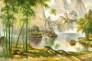 山水风景油画