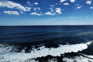 海 水 波 地平线 天空 4k壁纸 3840x2160