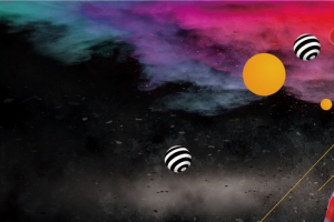 愚人节大气简约黑色banner