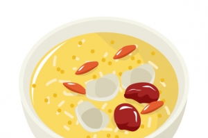 美味的养生食物插画