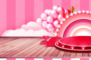 38妇女节文艺纹理粉色banner背景