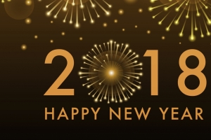 2018新年快乐4k宽屏壁纸