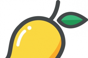 芒果 卡通 黄色 PNG