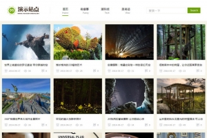 自适应HTML5响应式帝国CMS网站模板，超漂亮手机端图片文章展示
