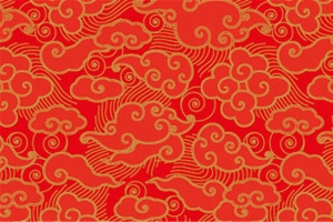 红色中国风纹理背景