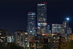 城市 建筑 建筑 夜晚 灯光 4k壁纸 3840x2160
