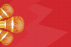 主持人金话筒比赛大气红色banner