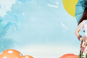 时尚油墨背景banner