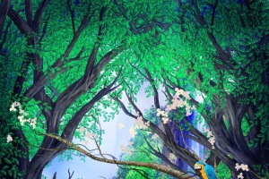 森林动物背景
