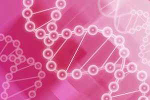 彩色DNA分子banner背景