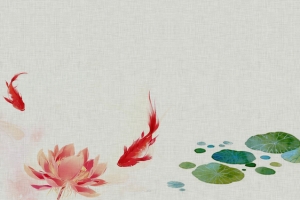 工笔画花鸟鱼虫背景设计图