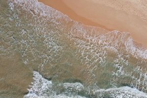 大海 鸟瞰图 海岸 海滩 4k壁纸 3840x2160