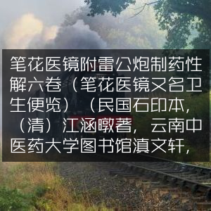 笔花医镜·雷公炮制药性解六卷（民国石印本·江涵暾著·滇文轩藏7030）